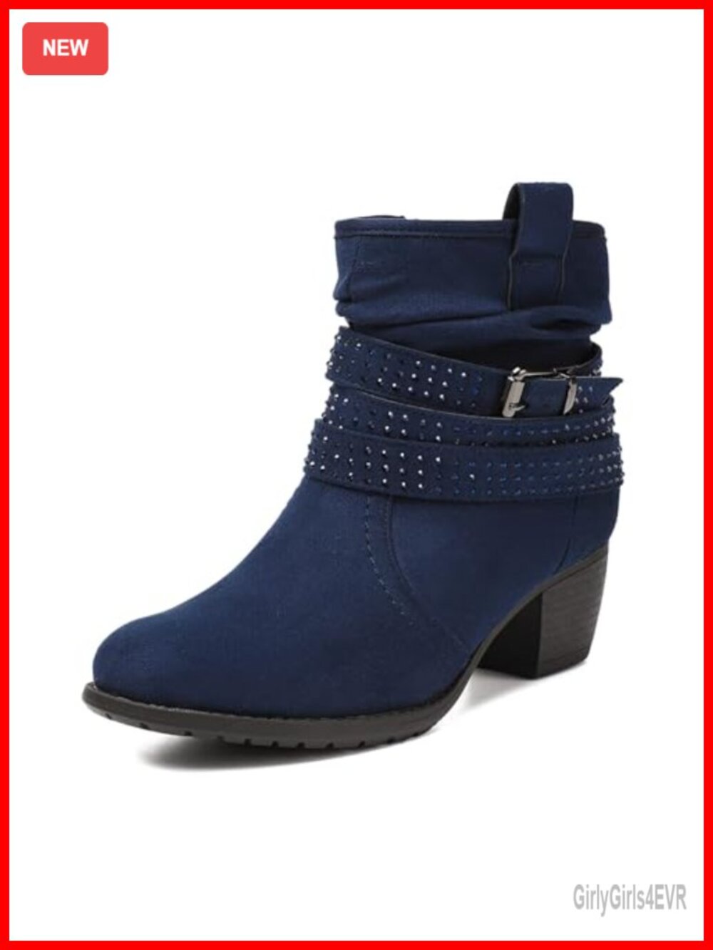 Women's Mid Calf Boots Round Toe Comfort Low Heel Slouchy Dress Zip Booties
